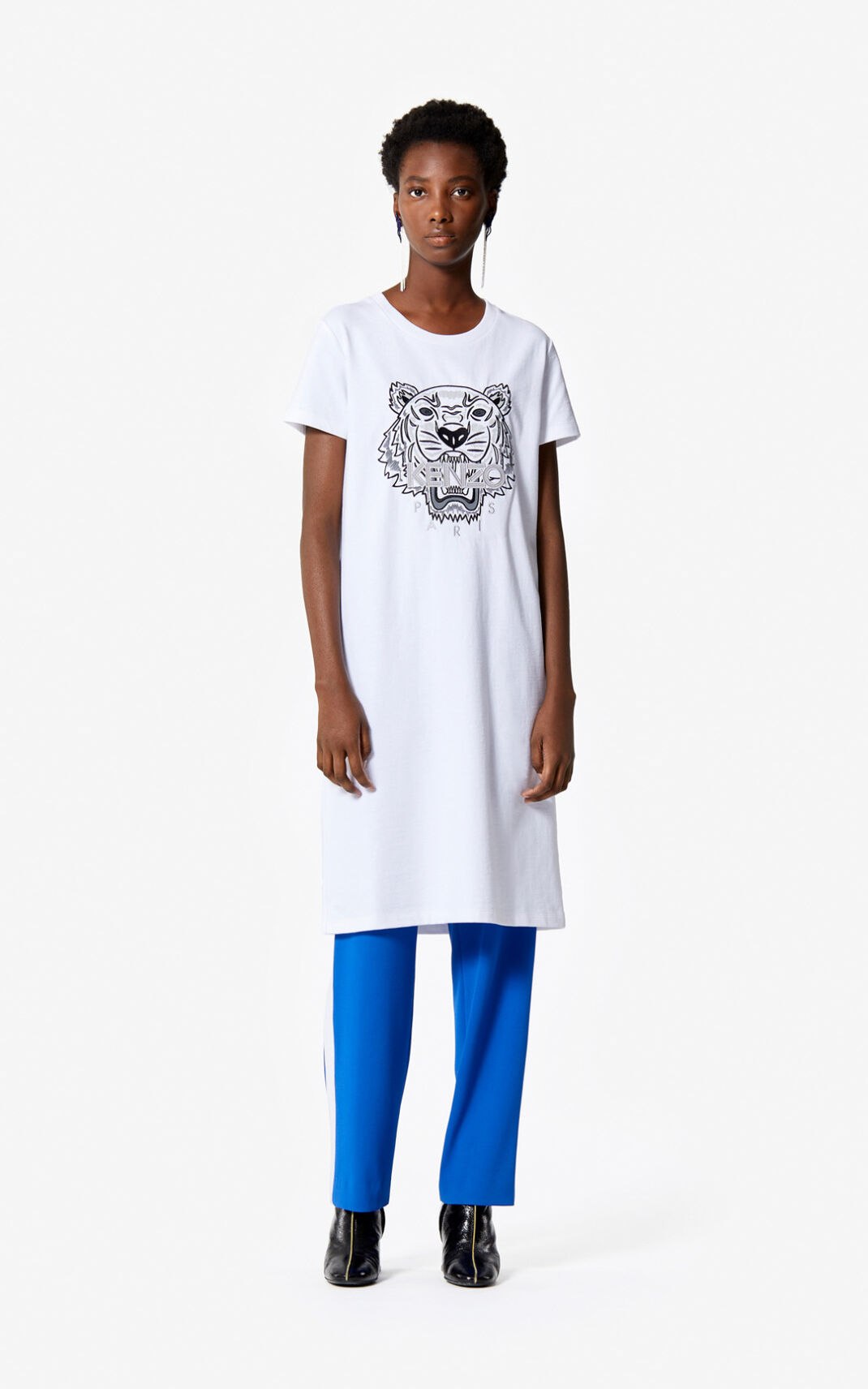 Kenzo 虎 t shirt ワンピース レディース 白 - XZBJQT487